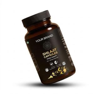 Premium Grade Shilajit Resin Capsules with Natural Resin Formula for Daily Supplement Products and Botanical Extract Application - Product Image 3