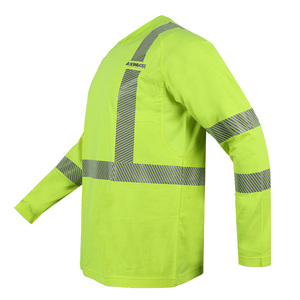 Maglietta Ignifuga da lavoro Ignifuga camicie da lavoro Ignifuga personalizzate da lavoro con classificazione ad arco di sicurezza maglietta Ignifuga - Product Image 2