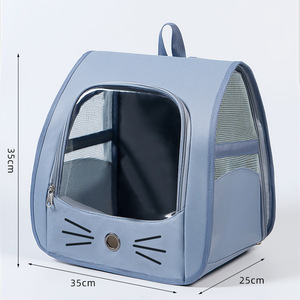 Large Capacity Portable Breathable Shoulder <b>Pet</b> Bag for Cats and Dogs Anti-Stress Features <b>Pet</b> <b>Carriers</b> Supplies - Product Image 1