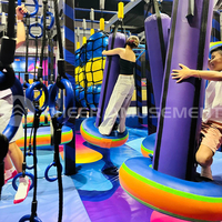 Parc d'aventure intérieur Ninja Sports Complex avec Bull Ride par Cheer Amusement