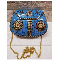 Sac à main personnalisé pour femmes pochette en métal avec fermeture de couverture nuptiale Evil Eye pour un usage quotidien pour les filles