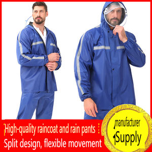 Conjunto de Pantalones y Chaqueta Impermeables para Ciclismo, para Hombre, Resistentes a <span class=keywords><strong>la</strong></span> <span class=keywords><strong>Lluvia</strong></span> Intensa, para Repartidores en Moto Eléctrica - Product Image 2