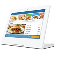 Tablette Android de bureau OEM en forme de L, écran tactile 10,1 pouces, évaluateur de commentaires clients, commande de restaurant, RJ45 en option, PoE