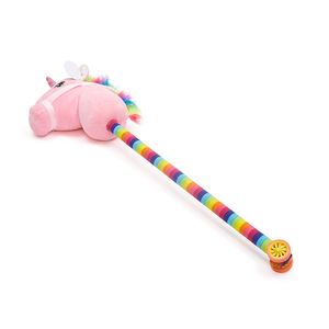 Jouets en peluche licorne à chevaucher faits à la main, bâtons de cheval à bascule amusants, vente en gros à prix abordable - Product Image 1