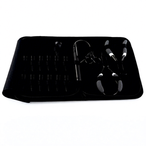 Kit d'outils professionnels pour extensions de cheveux noirs en gros : pinces à micro-anneaux pour sertissage et retrait, aiguille de type C pour pose à coudre, pour salon de coiffure - Product Image 1