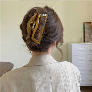 Para el Cabello <span class=keywords><strong>Moda</strong></span> 2023 nuovo Design acrilico squalo capelli artiglio Clip <span class=keywords><strong>Moda</strong></span> grande Clip di capelli artiglio per le donne - Product Image 4