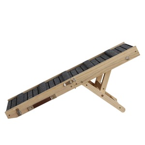 Cross-border Spot Foldable Solid Wood Extended Long Dog Climbing Frame Grinding Claw Rack Pet Climbing Stairs Ramp Climbing Stai - Product Image 1