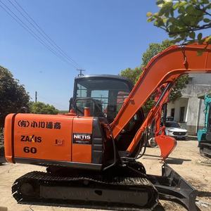 Excavadora Hitachi ZX60 de Segunda Mano Pequeña, sin Cola y con Trasero Redondo, en Venta, Importada de Japón con EPA - Product Image 1