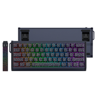 GK61 Keyboard Gaming, akurasi 0.01mm 0.125ms latensi SOCD pemegang saklar pemicu cepat Keyboard saklar magnetik efek Hall