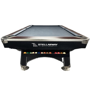 Mesa de Billar STELLARWAY de 9 pies con Salte Negro para Campeonatos Mundiales - Product Image 1