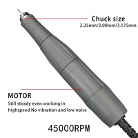 Ponceuse à ongles 2028, polisseuse de bijoux, machine de polissage 45000 tr/min, pièce à main micromoteur pour laboratoire dentaire BT-3, machine à percer les ongles