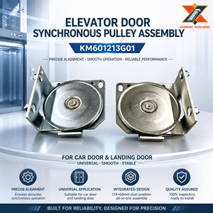 Poulie de porte d'ascenseur AMD KM601213G01, poulie de porte de cabine, poulie de porte de hall, ensemble de <span class=keywords><strong>roue</strong></span> synchrone 114*60, pièces d'ascenseur - Product Image 1