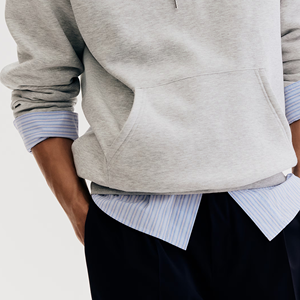 Sweat à capuche surdimensionné en tricot de coton pour hommes pull design personnalisé streetwear sweat-shirt, tissu épais confortable de haute qualité - Product Image 2