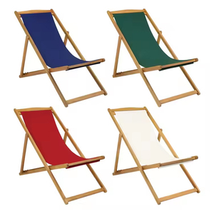 Sedia a <span class=keywords><strong>Sdraio</strong></span> Pieghevole in Legno Personalizzabile con Logo, Disponibile in Arancione, Rosso, Bianco e Giallo, Dimensioni Personalizzabili - Product Image 2