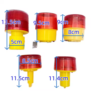 Luces de Señalización LED <span class=keywords><strong>Solares</strong></span> para Seguridad Vial con Marcador Prismático de Alta Intensidad para Jardín, Tráfico y Construcción - Product Image 2