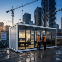 Maison conteneur démontable à installation rapide avec structure boulonnée sans soudure, maison préfabriquée en kit pour assemblage sur site