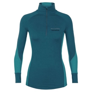 <b>Long</b> <b>Sleeve</b> <b>base</b> <b>layer</b> sportswear 4 way stretchy Custom made Women horse riding equestrian clothing rider shirt am538 - Product Image 1