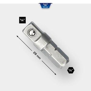 BRILLIANT TOOLS - BT020909 Adaptateur 1/4 ''-ACCESSOIRES DE CLÉ À DOUILLE EAN 4042146774380 1/4" - Product Image 2