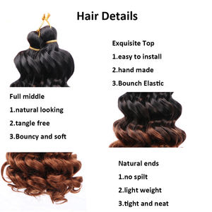 ผมถักโครเชต์แบบโบฮีเมียน ทรงบ๊อบสังเคราะห์ ลอนอิตาเลียน สีน้ำตาล ผมสั้น ลอนลึก สำหรับต่อผม ขายส่ง - Product Image 5