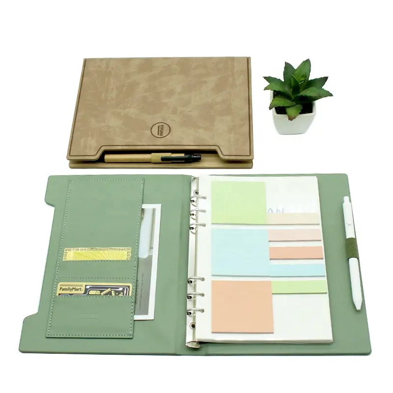 Top Qualität Neue produkte memo pad benutzerdefinierte lose binder notebook sticky notizblock mit logo für geschenke