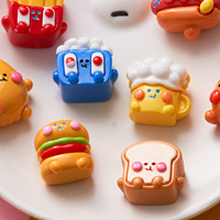 Nuevo pollo pierna fuerte dibujos animados comida juego resina accesorios teléfono móvil caso DIY encanto cuentas