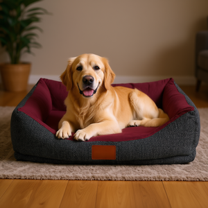 Set di letti per cani lavabili in lavatrice, tessuto per divano in lino spesso con funzione antiscivolo e traspirante disponibile per gli animali domestici - Product Image 2