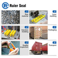 REB203 Scellé à boulon jetable haute sécurité pour conteneurs, anti-torsion, anti-vol
