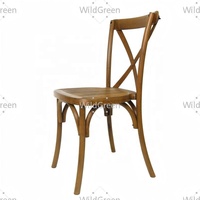 Chaises en résine à dossier croisé, empilables, durables, imperméables, marron, pour l'extérieur, le jardin, les fêtes, les banquets