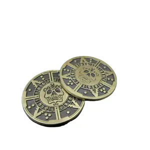 Изготовитель на заказ 3D логотип старинные медные монеты двойная пластина из чистой латуни медный медальон металлические поделки
