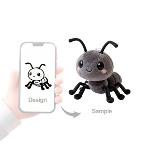 OEM para Peluche de Hormiga de Dibujos Animados, Suave y Adorable, Animal de Peluche Personalizado, Mascota de Marca para Niños, Regalo Promocional, Algodón PP, Alivio del Estrés - Product Image 1