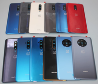 Boîtier de couverture arrière de batterie pour Oneplus 7 7T 7 Pro avec étui en verre de couverture arrière d'objectif de caméra