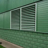 Système de ventilation mural vertical moderne Windowmate, décoration de façade, pare-soleil extérieur réglable en alliage d'aluminium