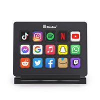 MiraBox 293V3 Gaming Macro Pad avec 15 touches LCD programmables pour accessoires de jeu PC