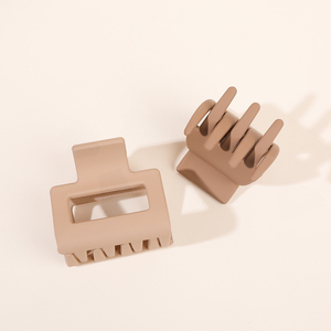 ชุดกิ๊บหนีบผมสีนู้ดเนื้อแมทลายดอกไม้ขนาดเล็กน่ารักสำหรับผู้หญิงทำจากเรซิ่นพลาสติก - Product Image 6