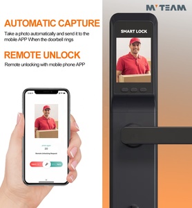 Antitheft Cerradura Inteligente Smart <strong>Camera</strong> Lock <strong>Front</strong> <strong>Door</strong> Digital Fingerprint Electronic Smart Wifi <strong>Door</strong> Lock with <strong>Camera</strong> - Product Image 3