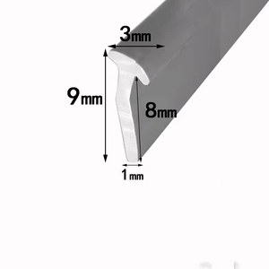 T-molding Pvc Edge Plastic Wood T Molding Plastic Edg Strip T Shape Plastic Edge Band Strip para mesas - Product Image 5