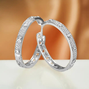 Orecchini a Cerchio Vuoto per Donne, Design Traforato Semplice, Accessori per Orecchie da Indossare Quotidianamente - Product Image 6