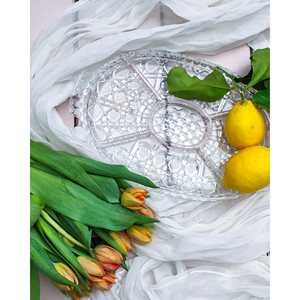 Plato para Aperitivos Daniele F. Crystal Cut, Elegantes Bandejas para Servir en Ocasiones Especiales - Product Image 2