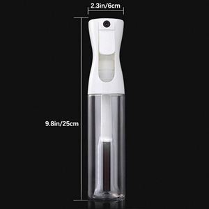 10oz 300ml Hair Cleaning Water Spray <b>Bottle</b> White Black Plastic Pump Aerosol Trigger Sprayer Screen Printed Recyclable Cosmetic - Product Image 2