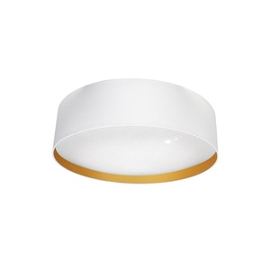 Plafoniera LED 96W bianco e oro, 7488 lm, 3000-4000-6500K, dimensioni 12x60x60 cm, ideale per illuminare spazi e ambienti. - Product Image 1