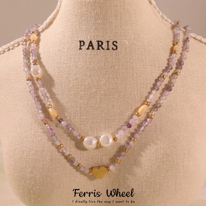 Nuovo Design Estivo con Blocchi di Colore e Stile Misto per Collana a Catena con Perle d'Acqua Dolce e Perline in Pietra Naturale, Ispirato alla Ruota Panoramica - Product Image 2