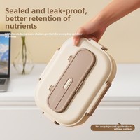 Moderne Minimalistische 5-Fach Edelstahl Bento-Box Mikrowellengeeignete Isolierte Thermische Lunchbox für Büroangestellte und Kinder