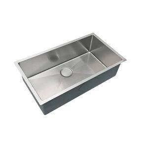 Évier de <span class=keywords><strong>cuisine</strong></span> rectangulaire en acier inoxydable 304 de qualité supérieure, à montage <span class=keywords><strong>sous</strong></span> plan, fait à la main, à un seul bac, en vente actuellement - Product Image 5