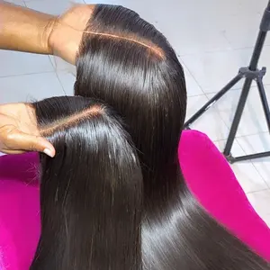 Silk Straight Hair Lace Wig For Black Women,Hd Lace Frontal Wigs Virgin Hair Human,100% Mink Brazilian Human Hair Wigs Wholesale