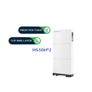 GOSTA HS50H x3 HS Series 3 ชิ้นแรงดันไฟฟ้าสูง 102.4V 130AH REPT เซลล์ในตัว BMS อินเวอร์เตอร์ Ess แบตเตอรี่ลิเธียมวางซ้อนกันได้ - Product Image 3