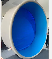 Piscine gonflable extra large, piscine gonflable à structure Drop Stitch, piscine hors sol ronde durable et personnalisable pour la famille et le jardin