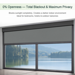 Tende <span class=keywords><strong>a</strong></span> Rullo Motorizzate da Interno ZSHINE con Telecomando, Schermo Antivento con Zip Track, Tapparelle Elettriche <span class=keywords><strong>per</strong></span> Hotel - Product Image 2