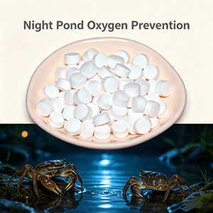 Comprimés d'oxygène de marque HS pour la réanimation des poissons, crevettes et crabes en cas d'hypoxie dans les étangs, avec vitamines et acides aminés de qualité alimentaire - Product Image 1