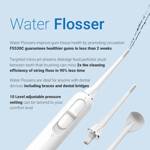 Plastic Battery Powered F5530C Dental Care Center Countertop Cordless Sonic Brush <strong>Water</strong> <strong>Flosser</strong> Combo - Product Image 3