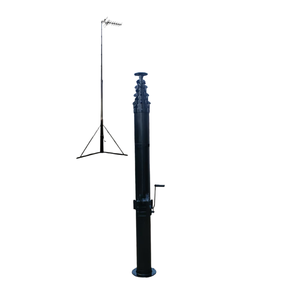 Mástil Telescópico Manual de Acero Impermeable de 4m 5m 6m 8m para Montaje en Suelo o Techo para CCTV <span class=keywords><strong>y</strong></span> Antenas Parabólicas Dobles - Product Image 5